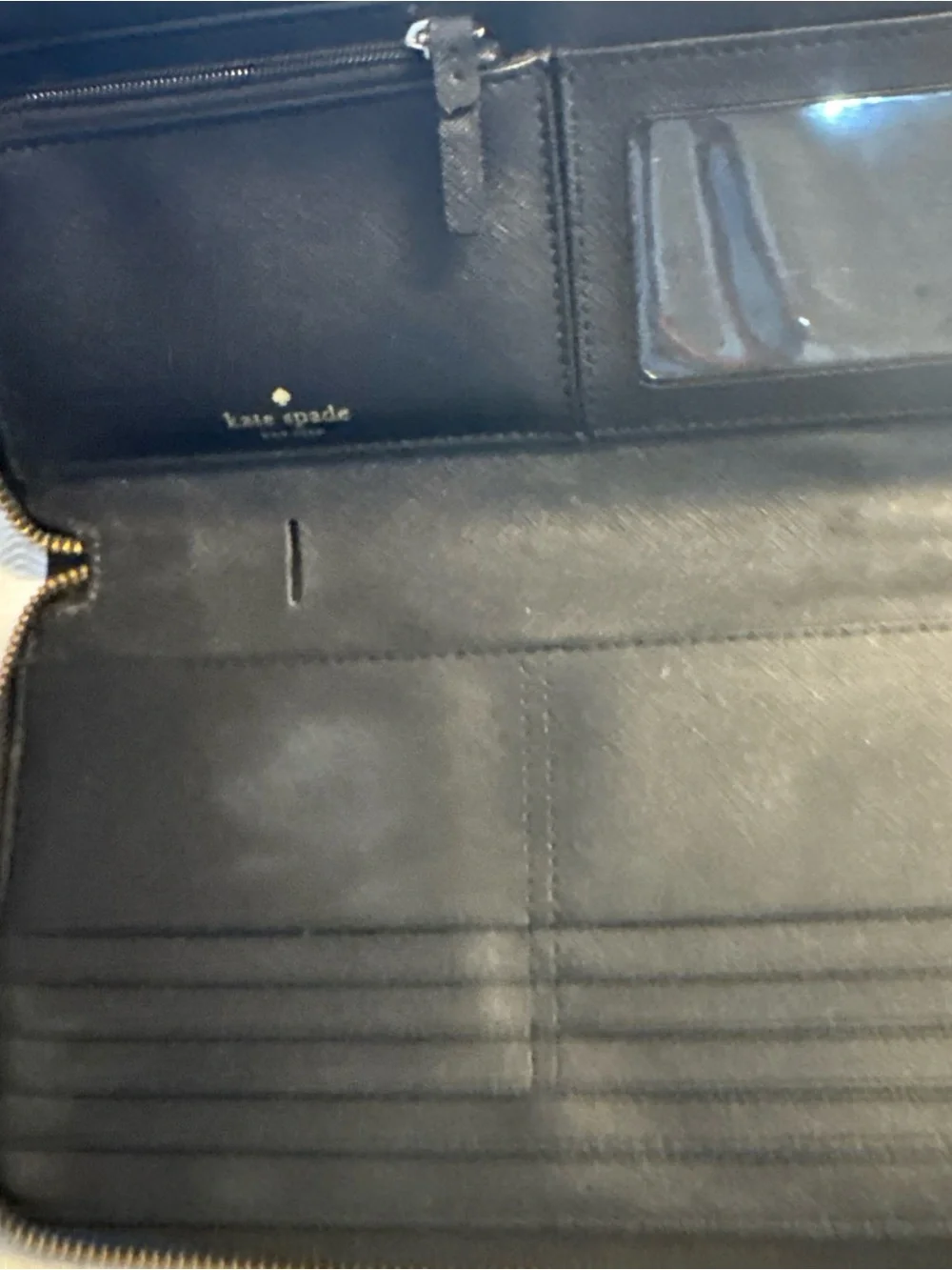 Black Zip-Around Wallet Kate spade - Picture 7 of 10